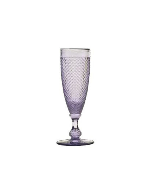 Taça para Champagne Bico de Jaca Violeta 120ml