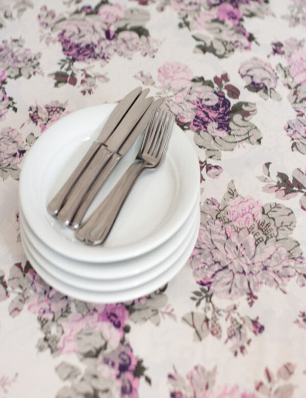 Toalha Jacquard Floral Lilás 2,80m