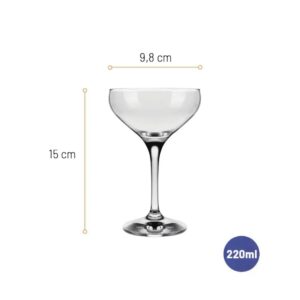 Taça Coupe Mistic 220ml - Para Torre Champanhe