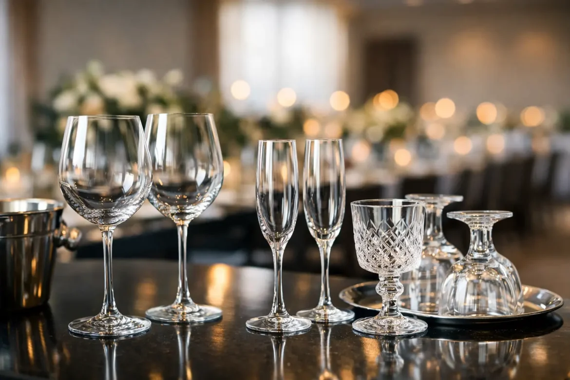 Aluguel de taças para eventos vale a pena?