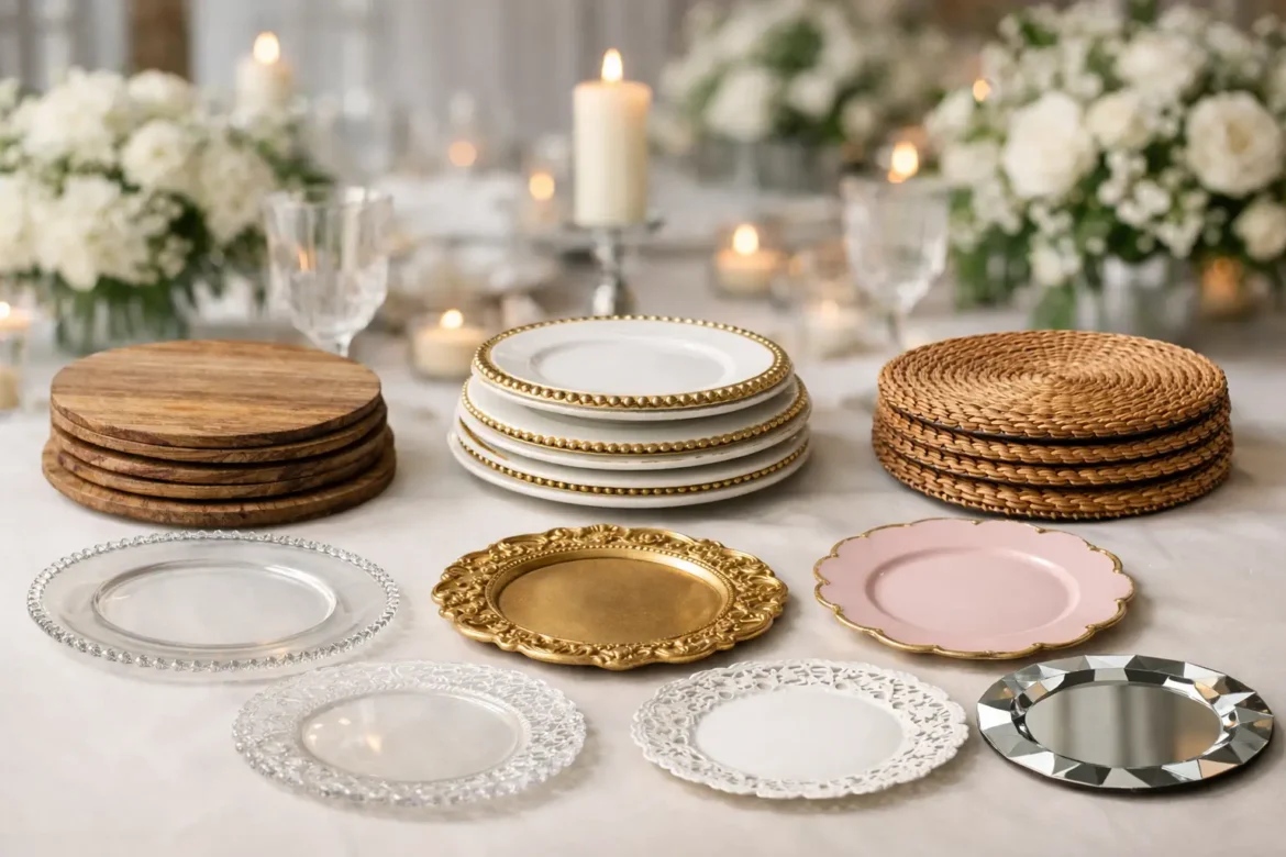 9 opções de sousplat para decoração de casamentos