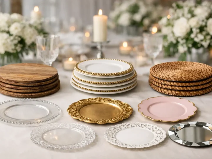 9 opções de sousplat para decoração de casamentos