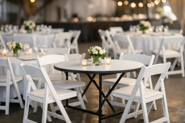 Aluguel de mesa e cadeira para evento