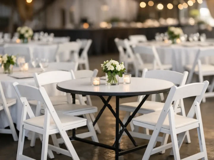 Aluguel de mesa e cadeira para evento