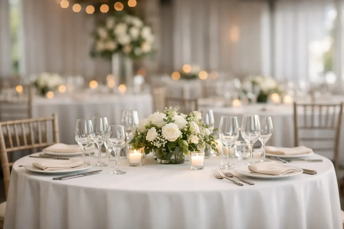 Aluguel de toalhas de mesa para eventos vale a pena?
