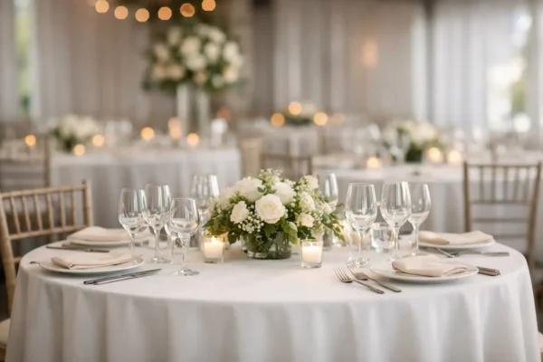 Aluguel de toalhas de mesa para eventos vale a pena?