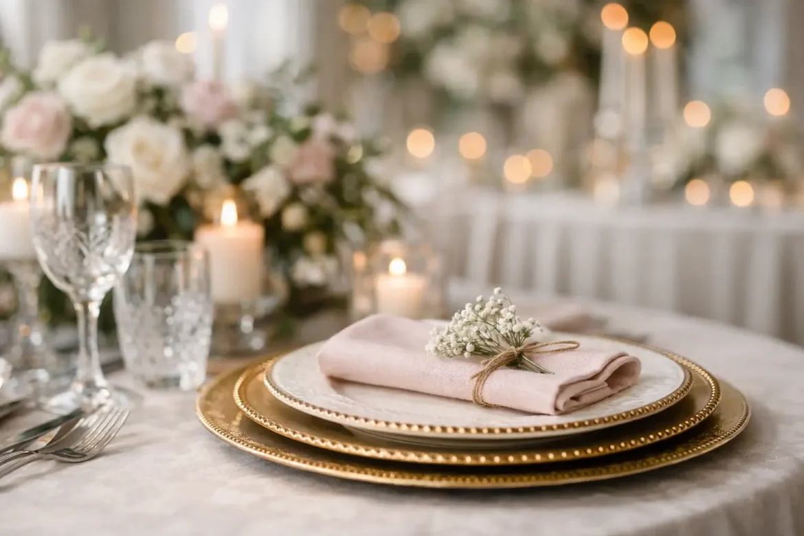 Como alugar sousplat para casamento