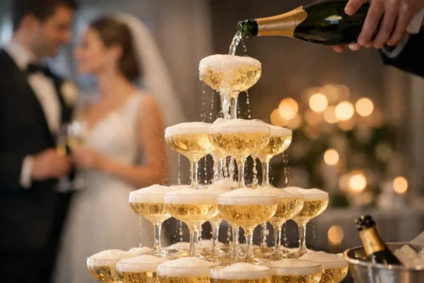 Torre de champanhe para casamento vale a pena?