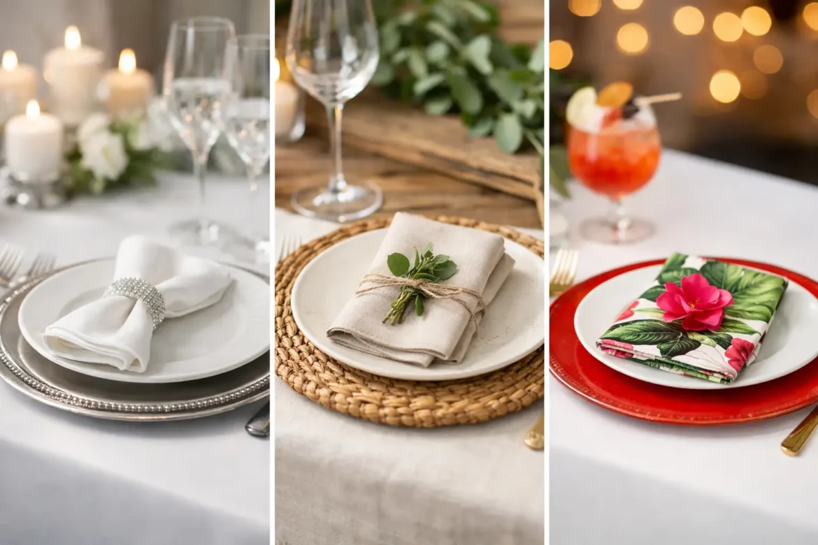 Como escolher sousplats para cada evento