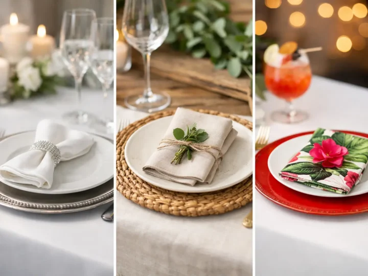 Como escolher sousplats para cada evento