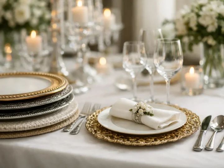 Locação de sousplats elegantes vale a pena?