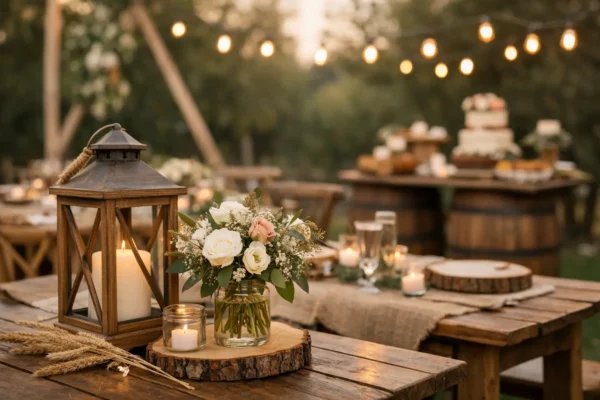 8 inspirações para decoração rústica em eventos