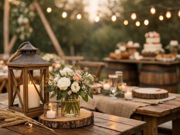 8 inspirações para decoração rústica em eventos