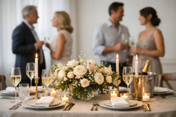Como criar uma celebração elegante para poucos convidados