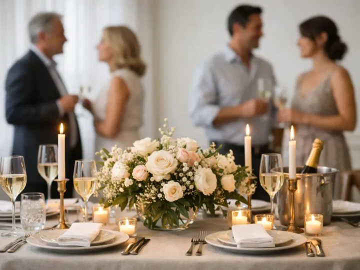 Como criar uma celebração elegante para poucos convidados