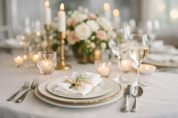 Como escolher os itens da mesa para casamento