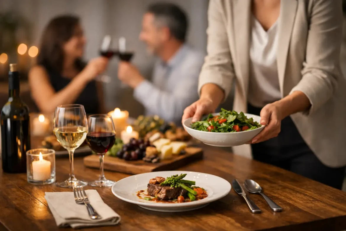 Como organizar um jantar especial sem excessos