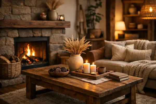 Decoração rústica para criar ambientes aconchegantes