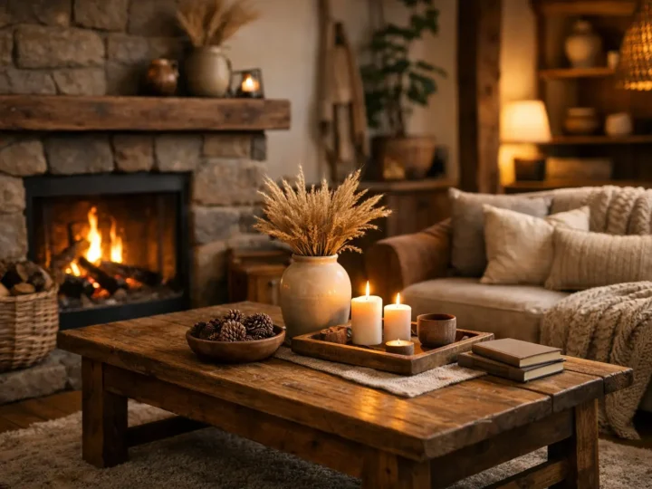 Decoração rústica para criar ambientes aconchegantes