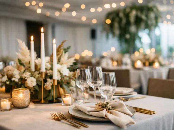 Tendências de mesa posta para 2026 em eventos