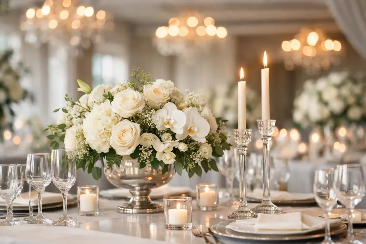 Decoração para eventos sofisticados e atemporais