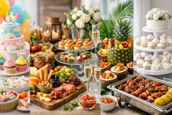 Inspiração de buffet para aniversário em 6 estilos