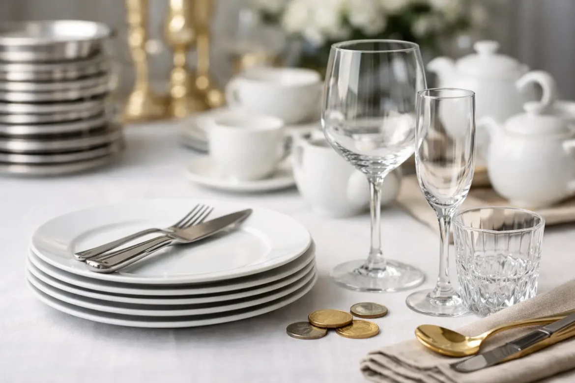 Quanto custa locação de louças para eventos?
