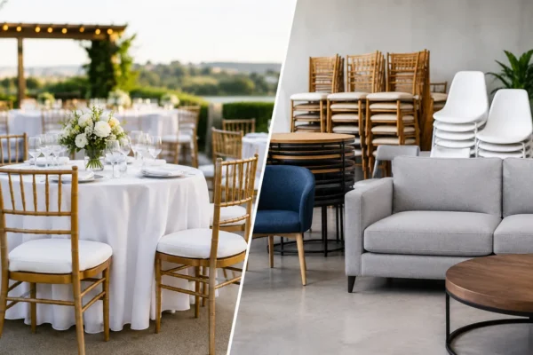 Alugar ou comprar mobiliário para eventos?