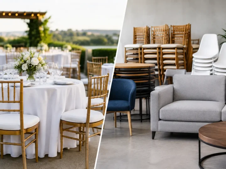 Alugar ou comprar mobiliário para eventos?