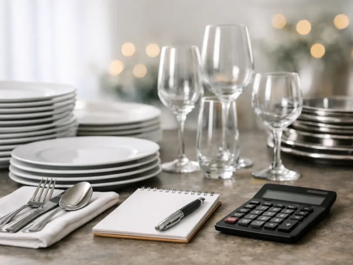 Como calcular louças necessárias para eventos