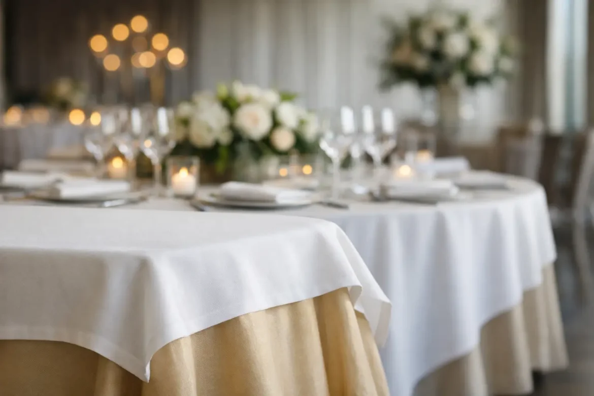 Como escolher toalhas para recepção de eventos