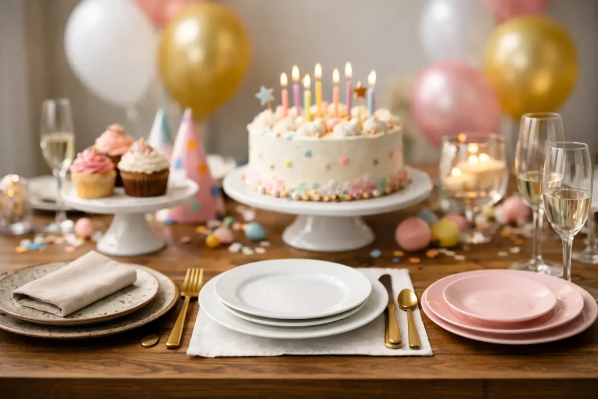 Qual louça usar em aniversário? Faça a escolha certa