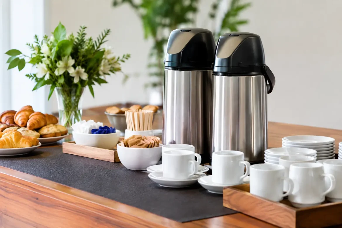 Como montar estação de café para eventos