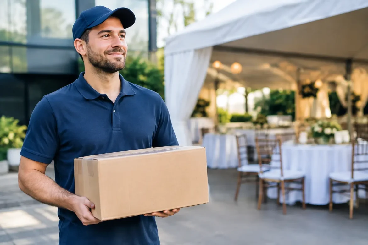 Entrega agendada para eventos sem atrasos