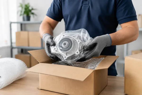 Peças alugadas vêm embaladas com segurança?