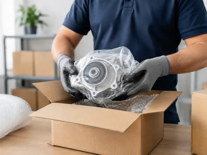 Peças alugadas vêm embaladas com segurança?